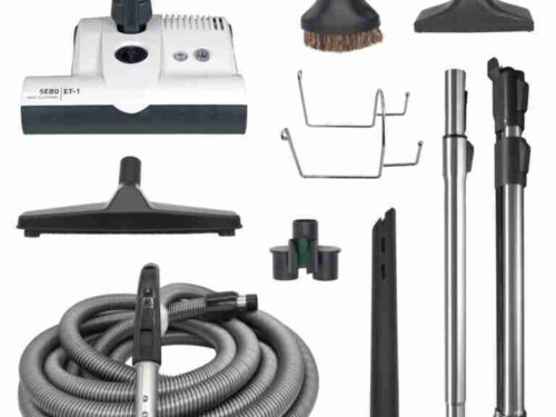 Deluxe Central Vacuum Kit with White ET-1