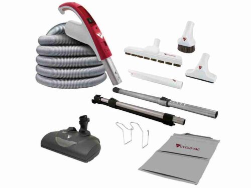 Electric attachment kit 110/24V with Exclusive Cyclovac hose and handle - Super Luxe brush 12 in. (30.5 cm) and EBK360 powerhead