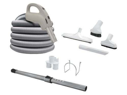 Attachment kit 24V Super Pack with Super Flex hose and electric handle - Decovac brush 12 in. (30.5 cm)