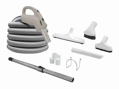 Attachment kit 24V Super Pack with Super Flex hose and On/Off handle - Decovac brush 12 in. (30.5 cm)